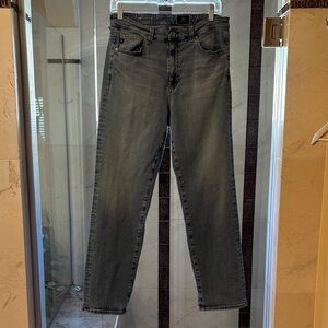 Women's Light Blue High-Rise Straight Jeans